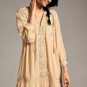☀️NWT Anthropologie Embroidered Dress